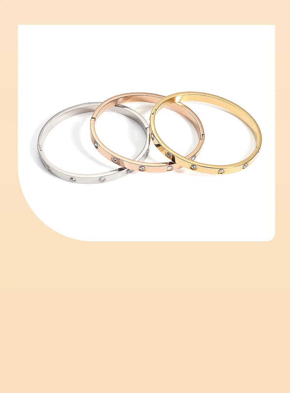 Steel Cubic Zirconia Bracelet