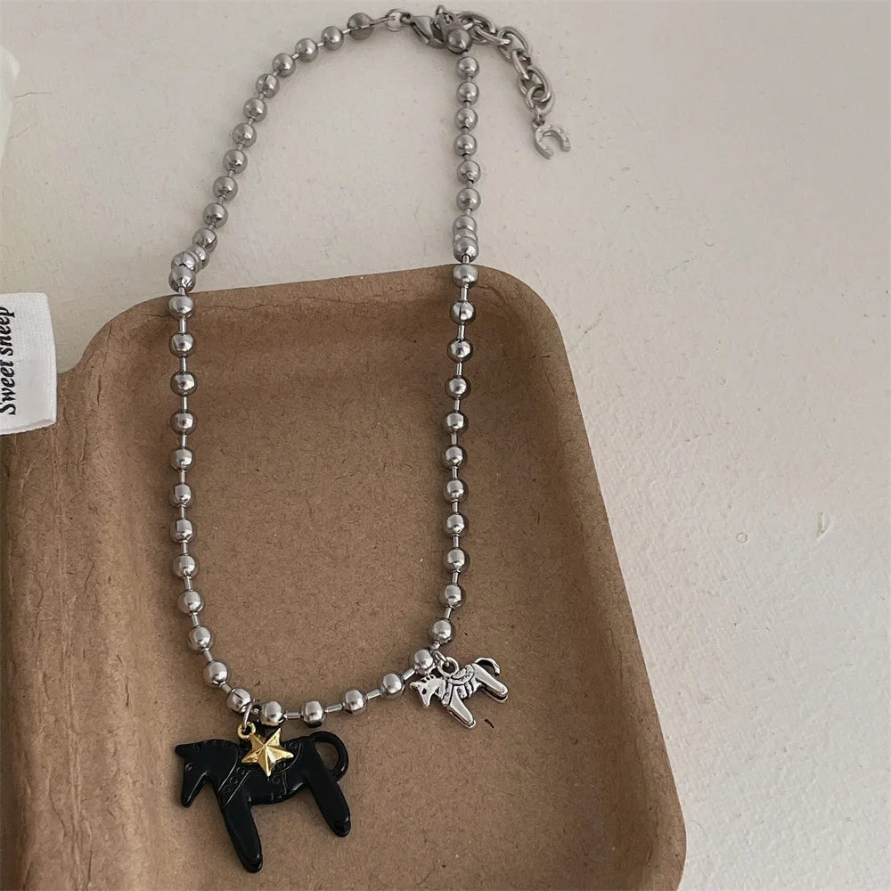 Colt Horse Pendant Necklace