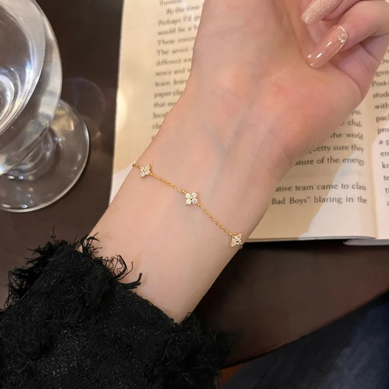 Crystal Flower Bracelet