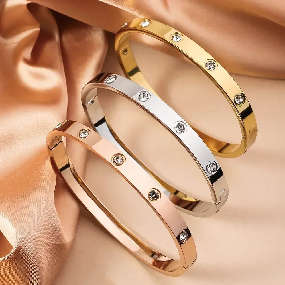 Steel Cubic Zirconia Bracelet