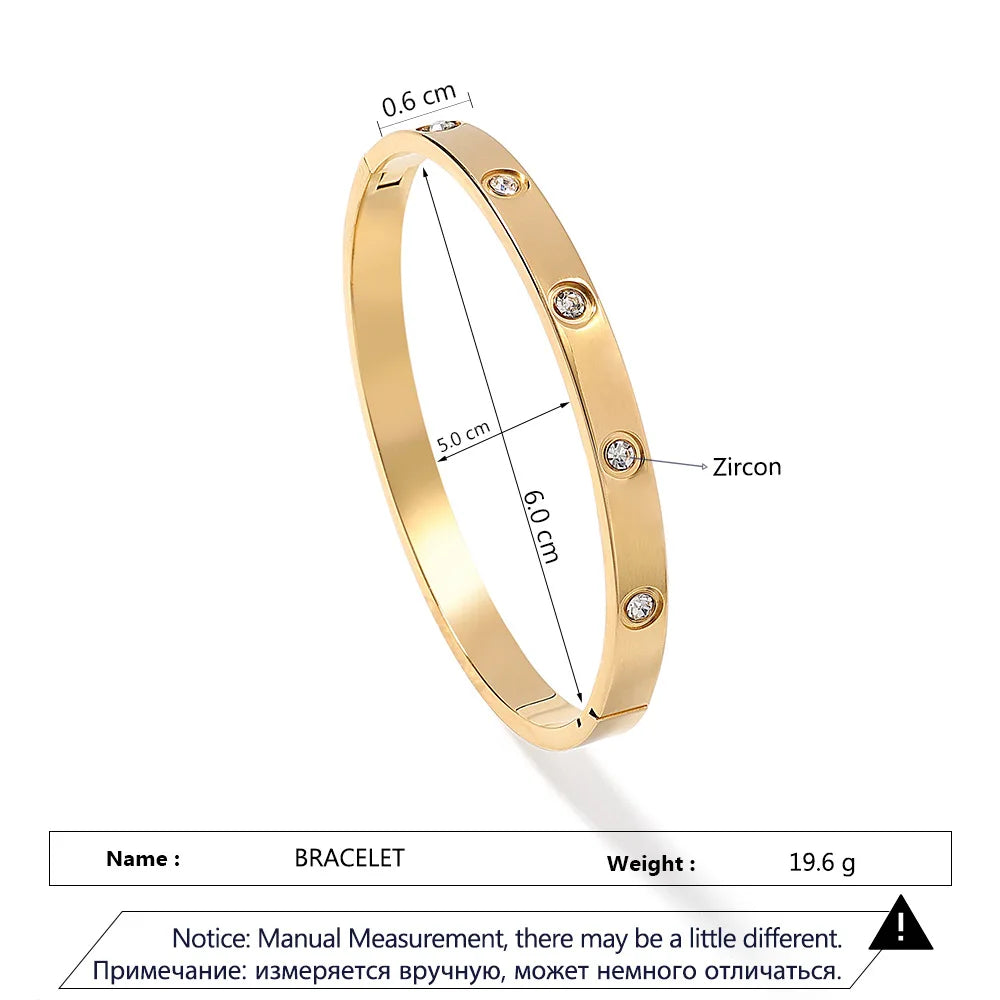 Steel Cubic Zirconia Bracelet