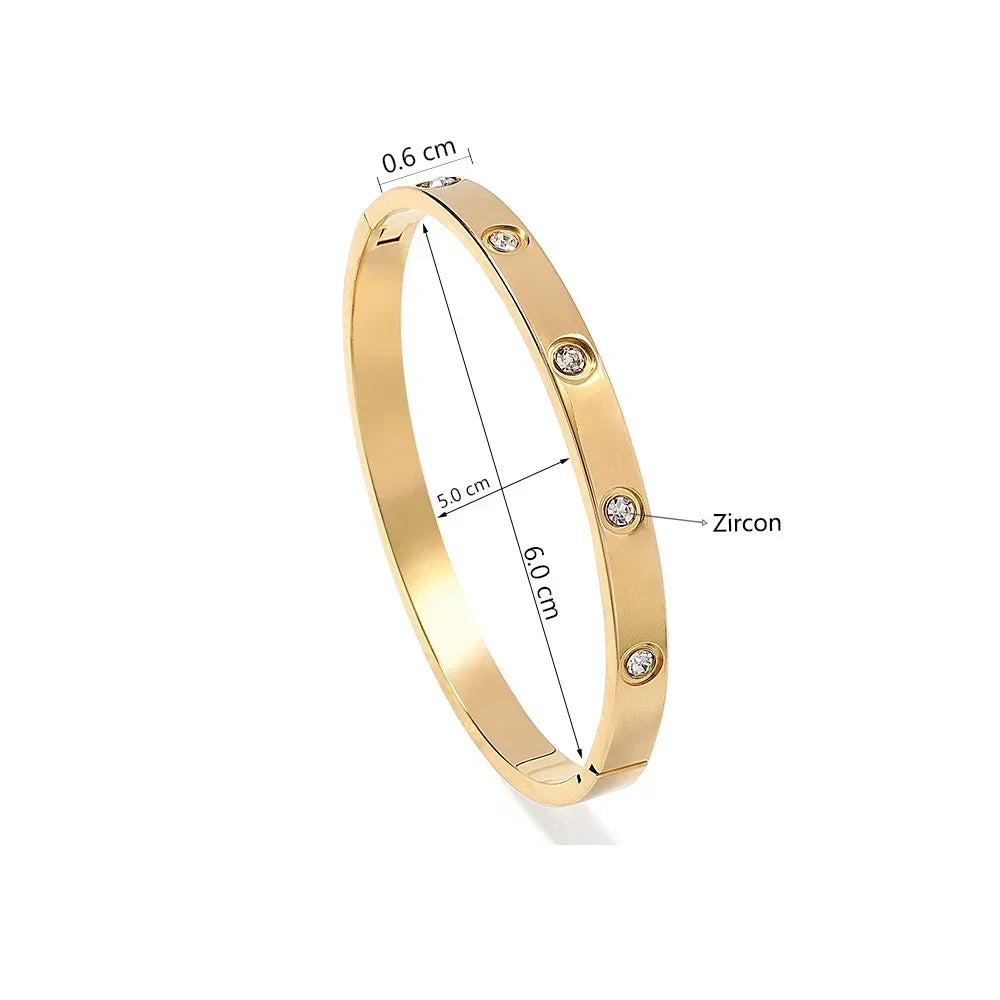 Steel Cubic Zirconia Bracelet