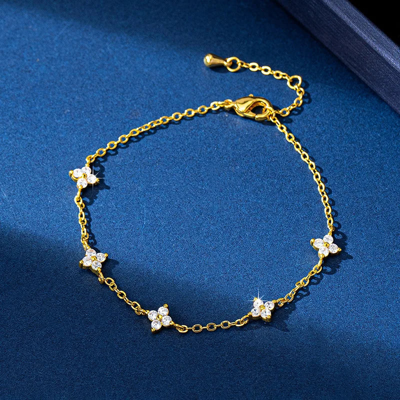Crystal Flower Bracelet