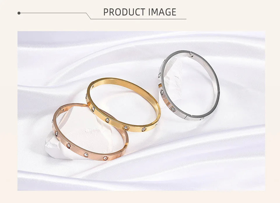 Steel Cubic Zirconia Bracelet