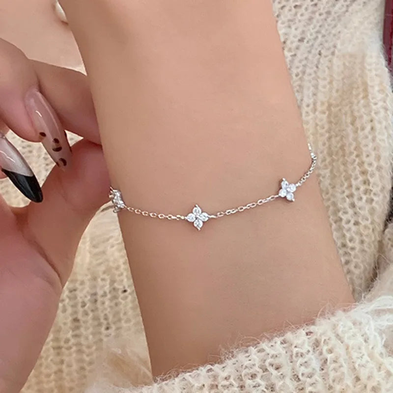 Crystal Flower Bracelet